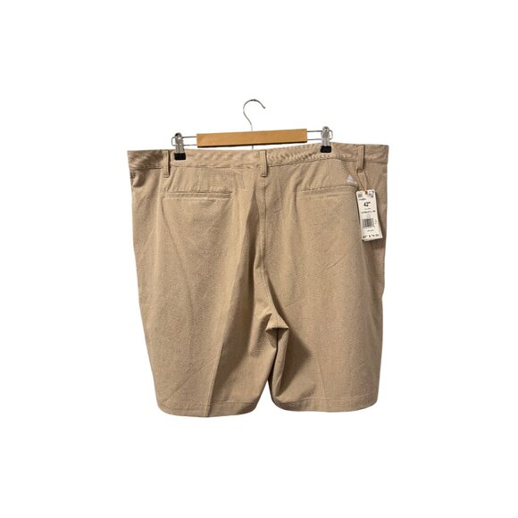 Adidas Crosshatch Golf Shorts Khaki 42" Waist Mens Casual Outdoor Bottoms. NWT - Picture 9 of 11